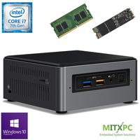 Intel BOXNUC7i7BNH Core i7-7567U NUC Mini PC w/ 16GB DDR4, 512GB M.2 SSD, Windows 10 Pro - Configured and Assembled by MITXPC