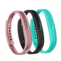 Tkasing Bands Compatible with Fitbit Flex 2 Fitness Tracker,Adjustable Wrist Band Replacement for Fitbit Flex 2 Fitness Smart Watch Small Large Men Women (No Tracker)