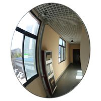 StartFine Pasting Security and Safety Mirror Portable Convex Mirror Circular Acrylic Security Mirror 10"（25.5cm） for Blind Spots at Home, Driveway, Offices, Stores and Traffic with Adjustable Fixing