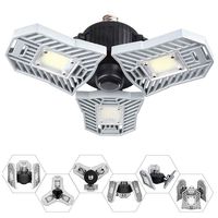 Led Garage Lights,Ceiling Light Bulbs Clamp 60W E26/E27 6000LM Utility Led for Workshop,Basement,Barn,Wine Cellar.etc(No Motion Activated)