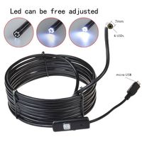 7mm 6 LED Android OTG USB Endoscope Camera IP67 Waterproof Inspection Snake Tube Borescope Pipe Locator With 3.5m Cable
