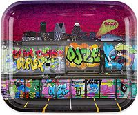 Ooze Metal Rolling Tray - Large - 14"x12" (Tag) - Rolling Tray - Ashtray - Rolling Tobacco Tray - Dry Herb - Tobacco Accessories