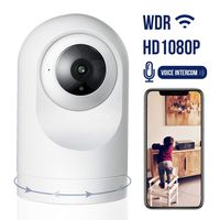 Security Camera,1080P WiFi Smart Camera Motion Detection with Night Vision,App Alarm Push,Two Way Audio,Support 64GB TF Card,Cloud Storage,Pet Camera for Baby Monitor Compatible with iOS/Android