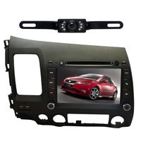 Tyso For Honda Civic (2006-2011) 8" CAR DVD Player GPS Navigation Rear Camera Navi iPod Bluetooth TV HD Touch Screen Radio FM Free Map CD8944R
