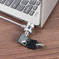 Poit Notebook Lock, Laptop Lock, Computer Lock and Security Cable, with 2 Keys, 3.6 Feet