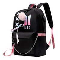 Teen Girl School Backpack USB Charging Port Laptop Bag Travel Daypack