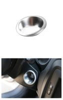 Dwindish Silver ABS Car Engine Start Stop Sticker Ignition Key Ring Switch Cover for Jeep Renegade 2015 Up Compass 2017