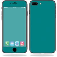 MightySkins Skin Compatible with Apple iPhone 8 Plus - Solid Teal | Protective, Durable, and Unique Vinyl Decal wrap Cover | Easy to Apply, Remove, and Change Styles | Made in The USA