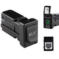 Reeoutdoor 86190-02010 Aux Jack Port fit Tacoma Corolla Tundra Aux Port Auxiliary Input Jack Stereo Adapter Assembly, 86190 02010