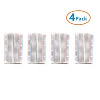 CenryKay 400 tie Point Experiment Mini Breadboard ,4 Power Rails Compatible for Arduino Jumper Wire(4pcs)