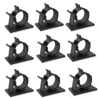 50 Pcs Black Clips Viaky Self Adhesive Backed Nylon Wire Adjustable Cable Clips Adhesive Cable Management Drop Wire Holder(50pcs-b)