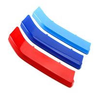 iJDMTOY Exact Fit ///M-Colored Grille Insert Trims Compatible With 2014-up BMW F22 F23 2 Series 220i 228i 230i 235i w/ Performance Black Kidney Grille (8-Beam ONLY)