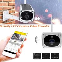 PQFYDS Wireless Security Camera, IP67 Waterproof Outdoor Security Camera, 1080P 2.0M Solar Battery Power CCTV Camera Video Recorder Two-Way Audio & Night Vision WiFi Security Camera
