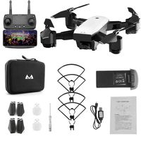 Foldabe 6 Axles Gyro Mini WiFi Drone with Wide Angle 1080P HD Camera SMRC S20 2.4G Altitude Hold RC Quadcopter