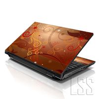 LSS Laptop 15 15.6 Skin Cover with Colorful Floral Vines Pattern for HP Dell Lenovo Apple Asus Acer Compaq - Fits 13.3" 14" 15.6" 16" (2 Wrist Pads Free)