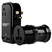 Monster 121776 Global AC Power Adapter Kit With USB Charging Outlets