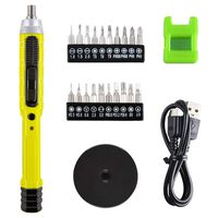 CACOOP Cordless 4V Precision Screwdriver Electric Pen Screwdriver With Magnetizer, LED light, 1/8"Bits Set, USB Charge Cable, Repair Tools For PC, Electronics, Smartphone and Model Airplane