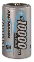 5030641 - Rechargeable Battery, Single Cell, Nickel Metal Hydride, 10000 mAh, 1.2 V, D RoHS Compliant: NA (Pack of 2) -5030641