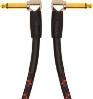 Roland 6-inch Instrument Cable, Angled/Angled 1/4" jack, Gold series (RIC-GPC)