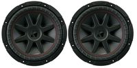 KICKER 2 12" 800 Watt CompVR 4 Ohm DVC Subs Car Power Subwoofers | 43CVR124