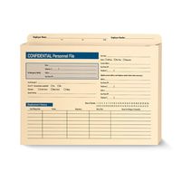 ComplyRight Confidential Personnel File Expandable, 12" x 9 1/2" x 1 1/2", Pack of 25 (A222)