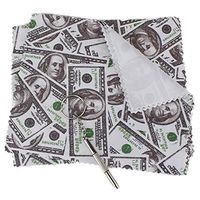 Melleco 30pcs Microfiber Cloth Dollar Design for Glasses, iPhone, ipad, Screens, Camera Lens, CD, TV Glasses Cleaning + 1 Screw Driver