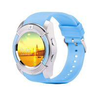 OUYAWEI Electronic Y1 Bluetooth Smart Watch with Touch Screen Camera/SIM Card Slot Waterproof Smart Watch Blue