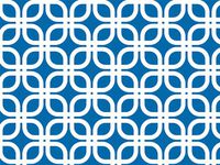 Geo Graphic Links Blue White Wrapping Roll 24 Inch X 16 Feet - All-Occasion Wrap Paper