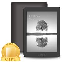 Likebook Mars E-Reader, 7.8' Carta Touch Screen,300PPI, 8Core Processor，Adjustable Built-in Warm/Cold Light, Built-in Audible, Android 6.0, Support Google Play Store 16GB