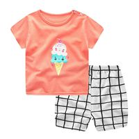 Hot!Baby Clothes Set Todaies❤2pcs Newborn Infant Baby Boys Girls Cartoon Whale Tops Shirt+Pants Outfits Set (18-24M, Orange 2)