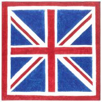 Lunch Luncheon Napkins Union Jack Flag 40 count Caspari