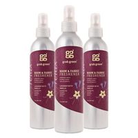 Grab Green Natural  Room & Fabric Freshener, Phthalate-Free, Lavender with Vanilla, 7 Ounce Bottle (3-Pack)