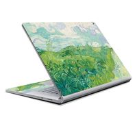 MightySkins Skin Compatible with Microsoft Surface Book 2 13" (2017) - Green Wheat Fields | Protective, Durable, and Unique Vinyl Decal wrap Cover | Easy to Apply, Remove | Made in The USA