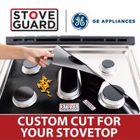GE Stove Protectors - Stove Top Protector for General Electric Gas Ranges - Ultra Thin Easy Clean Stove Liner