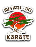 95Vibes Miyagi-Do Karate Kid - Retro 80's Vintage Style Vinyl Decal Sticker 3''x4''
