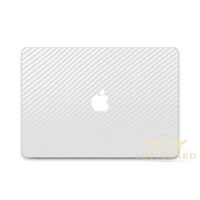 SopiGuard White Carbon Fiber Vinyl Skin Full Body for Apple MacBook Air 13