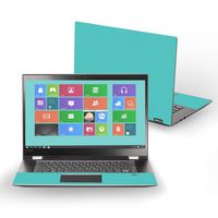Mightyskins Skin Compatible with Lenovo Flex 5 15" (2017) - Solid Turquoise | Protective, Durable, and Unique Vinyl Decal Wrap Cover | Easy to Apply, Remove, and Change Styles | Made in The USA