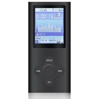 G.G.Martinsen Black Stylish MP3/MP4 Player with a 8GB ， Support Photo Viewer, Recorder & Radio, Mini USB Port 1.8 LCD, Digital Music Player, Media/Video Player, MP3 Player, MP4 Player