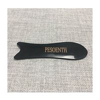 PESOENTH Gua Sha Scraping Massage Tool Handmade Grinding Horn Guasha Board Health Therapy Chinese Traditional Massage Therapy The Fish Shape Gua Sha Board