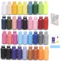 KEIMIX 72Pcs Sewing Threads Kits, 550 Yards Per Polyester Thread Spools, 36 Colors, Prewound Bobbins with Case for Hand & Machine Sewing