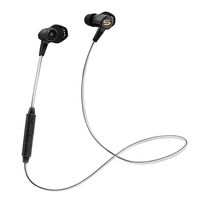 SOUL Electronics Run Free Pro HD Balanced Armature Wireless Sports in-Ear Earphones Earbuds with Bluetooth. Waterproof Headset with Microphone for Running and Workout. Support iPhone iPad. (Black)