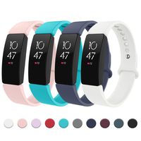 Recoppa Compatible with Fitbit Inspire HR Bands, Adjustable Sports Soft Replacement Wristbands Compatible with Fitbit Inspire/Inspire HR/Ace2 for Women Men Small Large