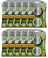 CellMax, CR2032 3-Volt Lithium Battery - 2-Piece x 10