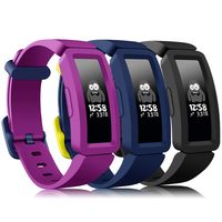 findway Compatible with Fitbit Ace 2 Bands for Kids 6+, Soft Silicone Bracelet Accessories Sport Strap Boys Girls Wristbands Compatible for Fitbit Inspire HR & Ace 2