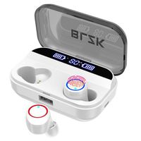 Wireless Earbuds 2019 Best Bluetooth Earbuds 5.0 Auto Pairing .Bluetooth Headset Built-in HD Noise Reduction Mic .3D Stereo Sound Earbuds Bluetooth Wireless Waterproof Touch Control for (White)