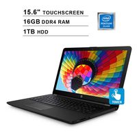 HP Newest Pavilion 15.6-Inch Touchscreen Premium Laptop, Intel Pentium Quad Core N5000 up to 2.70GHz, Intel UHD 605, 16GB DDR4 RAM, 1TB HDD, USB, HDMI, WiFi, Bluetooth, Windows 10 Home