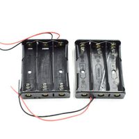 HONJIE 3 x 3.7V Battery Holder 18650 Battery Storage Case Plastic Box with Two Wires-2pcs