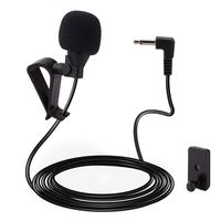 HOPRO Mic 3.5mm Microphone External Assembly for Car Vehicle Head Unit Bluetooth Enabled Audio Stereo Radio GPS DVD with 3m Cable Plug and Play