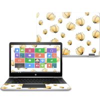 Mightyskins Skin Compatible with Hp Pavilion X360 14" (2017) - Yellow Poppy | Protective, Durable, and Unique Vinyl Decal Wrap Cover | Easy to Apply, Remove, and Change Styles | Made in The USA