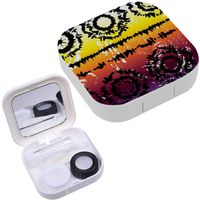 Portable Contact Lens Case Box Travel Kit Mirror + Bottle + Tweezers Container Holder [ Will Tile ]